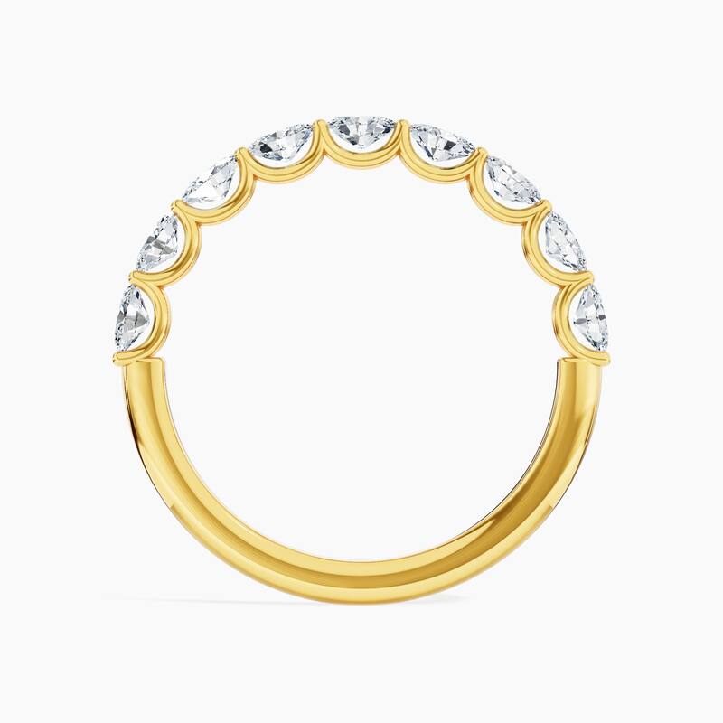 Auriya 14k Gold Oval East-West Lab Grown Diamond Half Eternity Band 0.90 - 3.75 ct. tw. (F-G, VS)