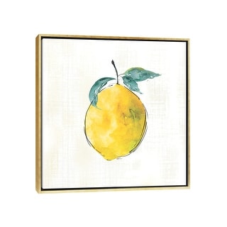 iCanvas "Happy Lemon" by Carol Robinson Framed Canvas Print