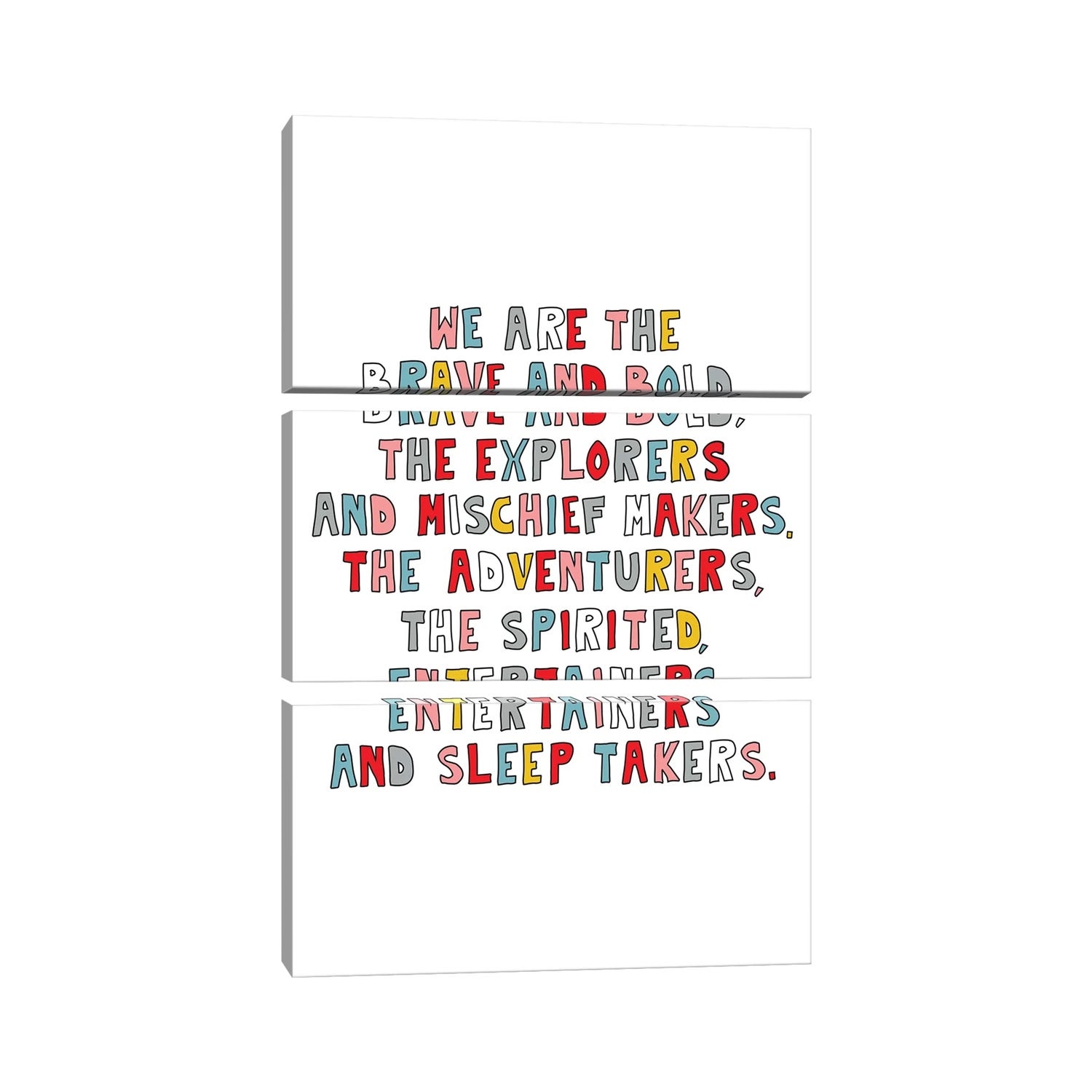 Icanvas we are the young multicolor by the native state 3 piece