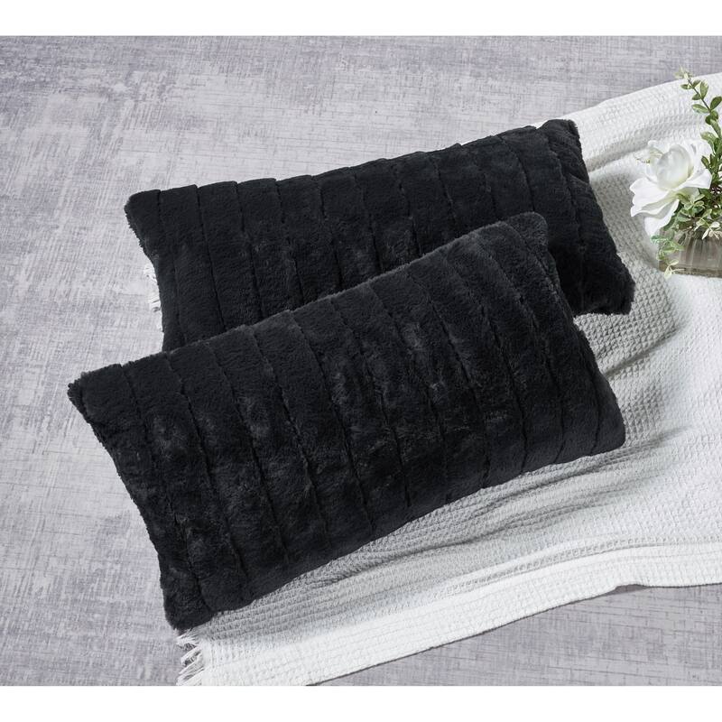 Decorative Supermink Solid Throw Pillow Covers Set of 2, NO INSERT