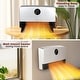 preview thumbnail 2 of 6, 1500W Stand/Wall Mounted Electric Space Heater with WIFI Remote
