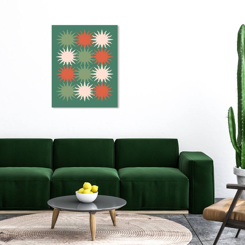 Wynwood Studio Canvas Holiday and Seasonal Stars Christmas Labels Green Modern & Contemporary Wall Art Canvas Print - 30 x 36