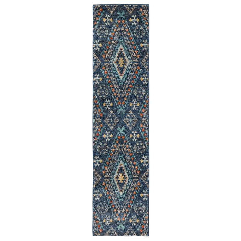Mohawk Home Fleming Southwestern Striped Medallion Area Rug