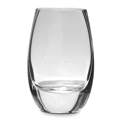 Curata Handcrafted Lead-Free Crystal Simple Vase - 4.25" x 8.25"