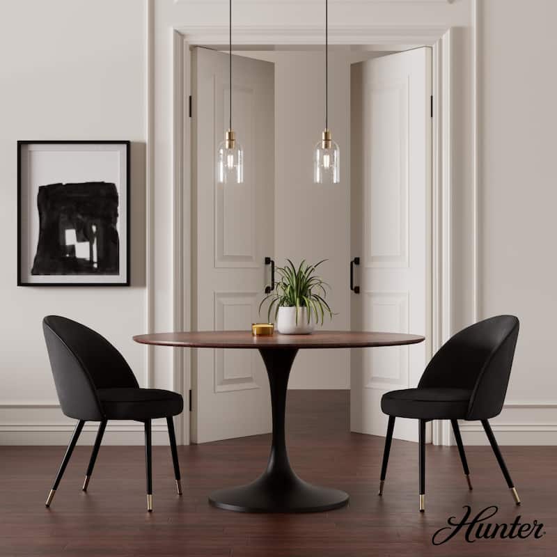 Hunter Lochemeade 1-Light Mini Pendant - Kitchen Island, Dining Room - Modern Farmhouse, Contemporary, Industrial