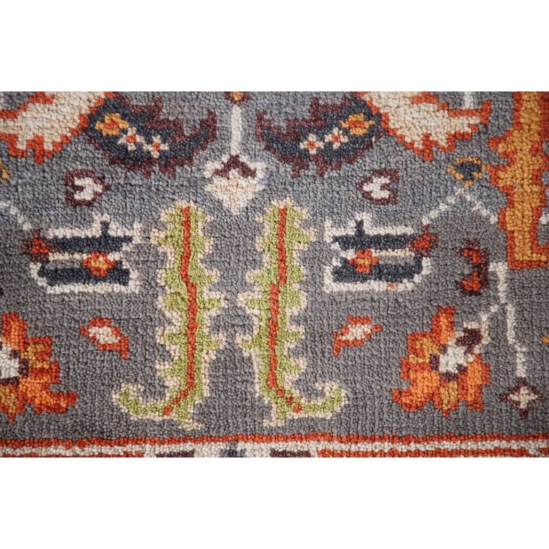 Gray Heriz Indian Area Rug Handmade Wool Carpet - 3'2"x 5'1"