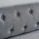 preview thumbnail 5 of 10, Twin Size Upholstery DayBed with Twin Size Erectable Trundle and USB Charging Design, Linen Grey
