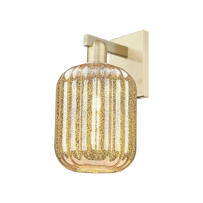 Innovations Lighting 716-1W-14-7 Preston Sconce Preston 14" Tall Wall - Antique Brass / Mercury