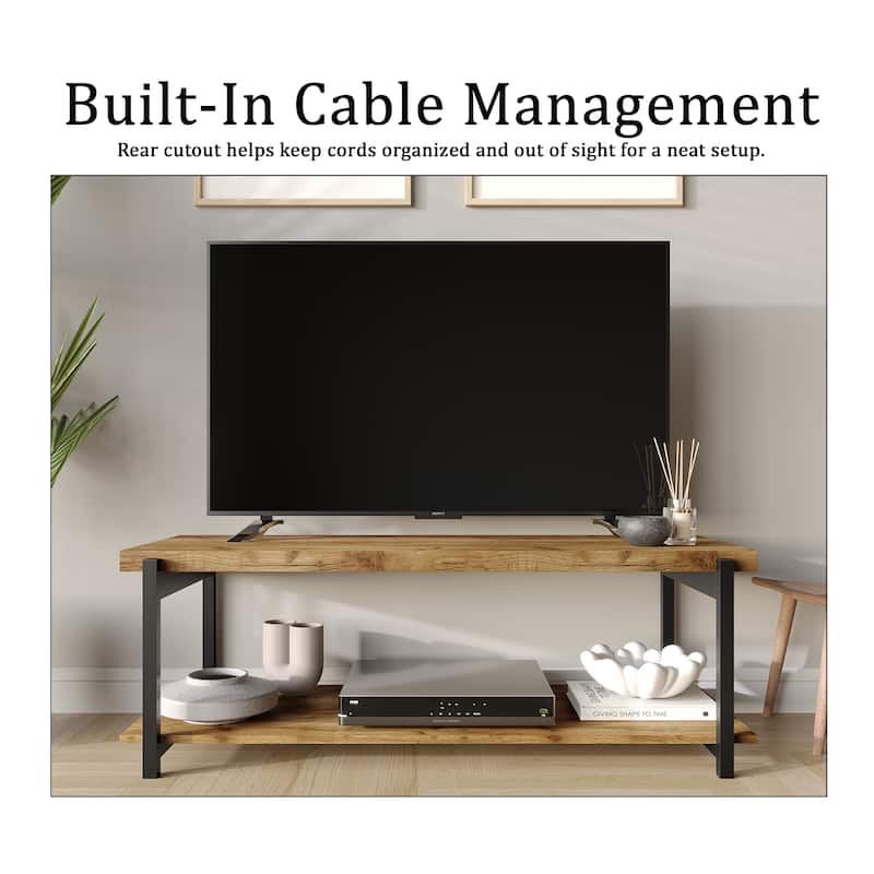 CraftPorch Rustic Metal TV Stand