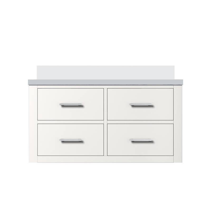 Castor Bath Vanity with Quartz Top and Sink - 36 inch - White