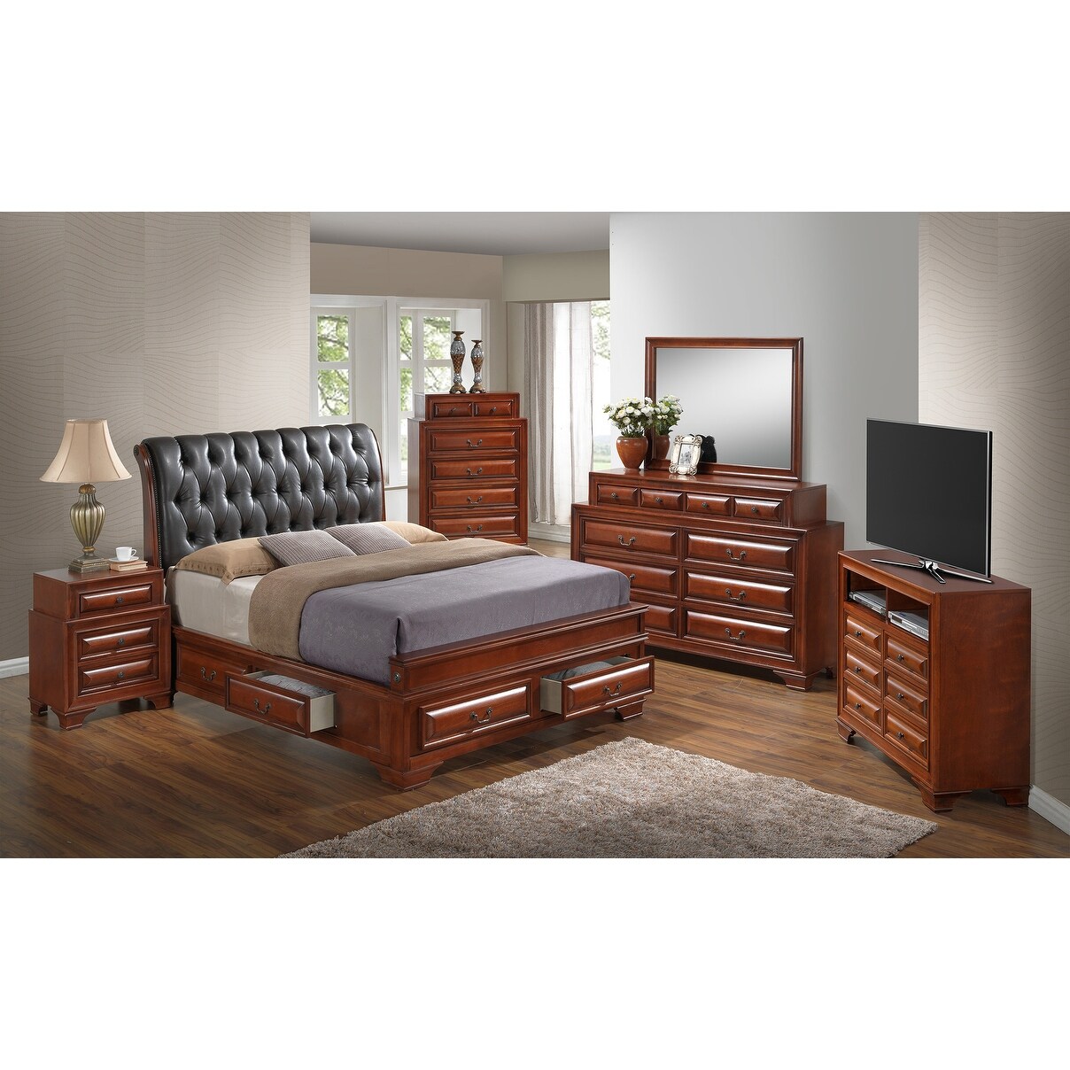 LaVita 6-Drawer Chest of Drawers (42 in. L X 17 in. W X 36