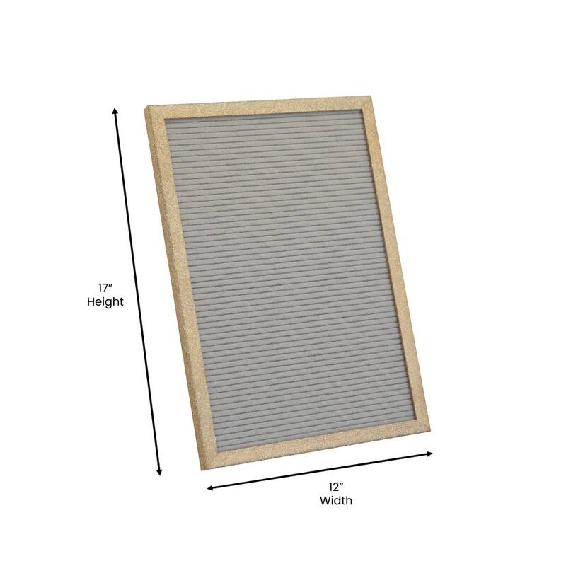 Wood Frame Letter Board with 389 PP Letters and Canvas Carry Bag