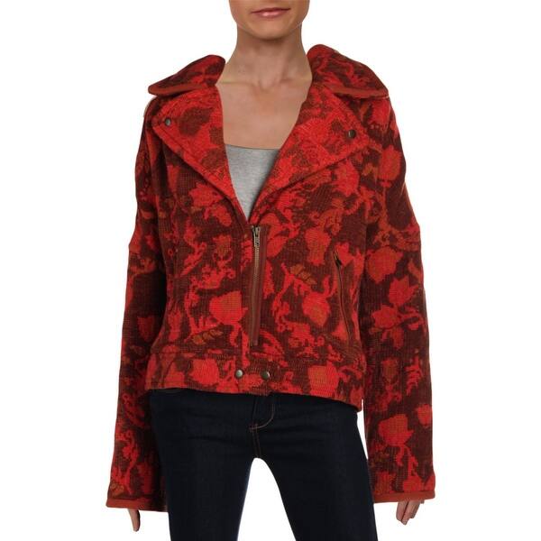 Shop Free People Womens Mosaic Bomber Jacket Winter Jacquard