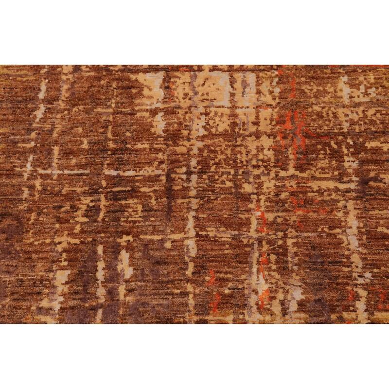 Modern Ziegler Randall Rust Gold Wool&Silk Rug - 7'10'' x 10'3''
