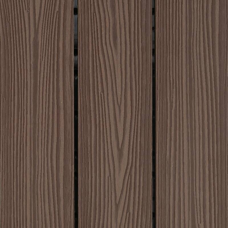 Design House 184556 3" x 12" Textured Polymer Interlocking Deck Tile