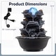 preview thumbnail 8 of 63, Costway Tabletop Water Fountain with Rolling Crystal Ball,