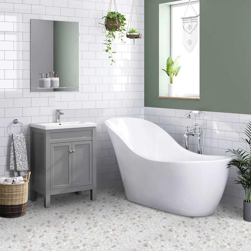 The Tile Life Huron Rock 12x12 Drift Glass Mosaic Pebble Floor & Wall Tile