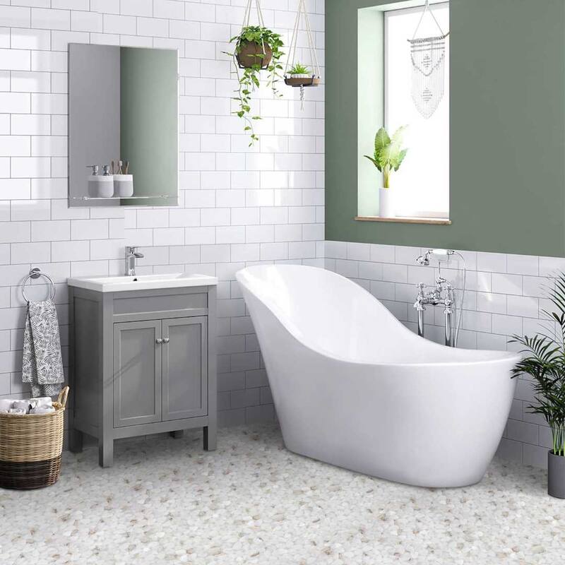 Huron Rock 12x12 Matte Glass Pebble Mosaic Tile - Floor, Wall, Backsplash