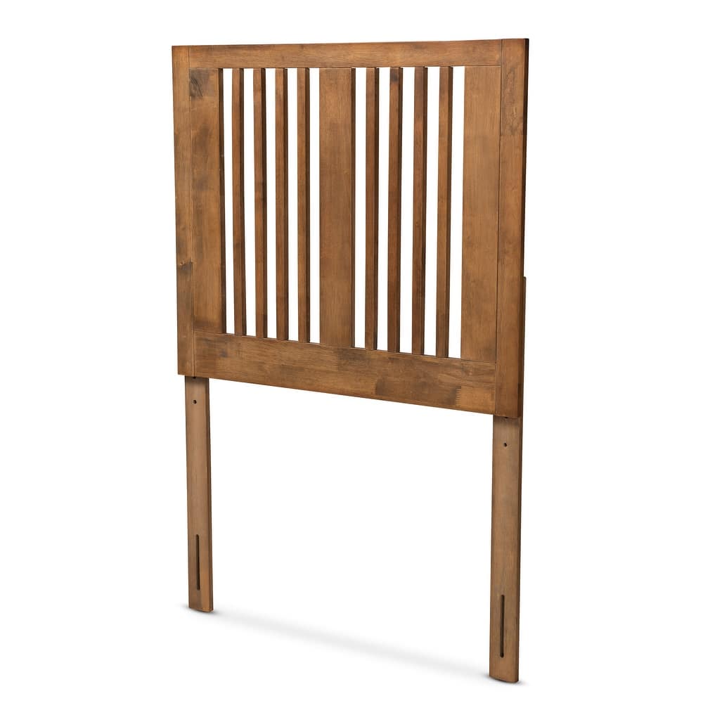 Harena Transitional Ash Walnut Finished Wood Headboard