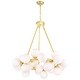 preview thumbnail 1 of 5, Arya 25 Light Chandelier With Satin Gold Finish - Satin Gold Satin Gold