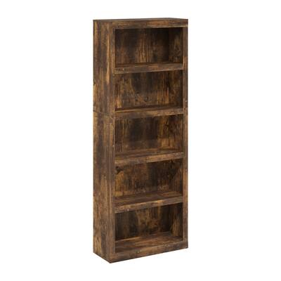 Furinno Rail 5-Tier Open Shelf Bookcase