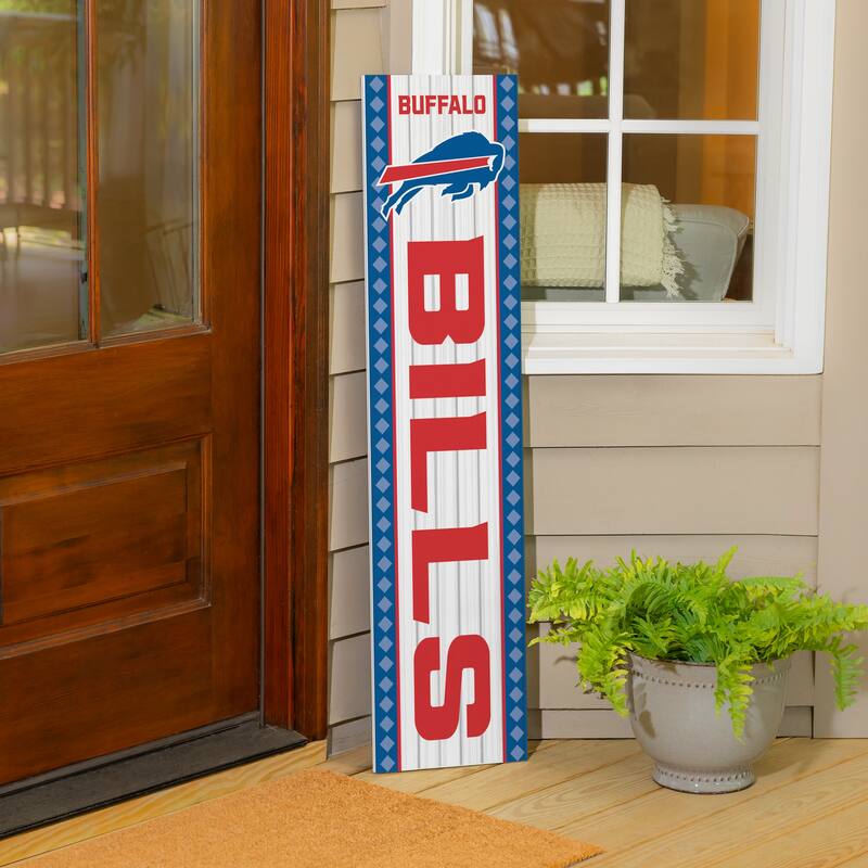 47" Double Sided Seasonal Porch Leaner, Buffalo Bills - 47" x 11.25"