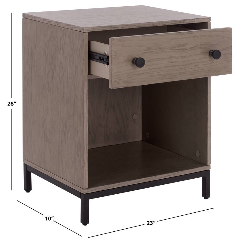 SEI Furniture Himalay 1-Drawer 1-Shelf Nightstand