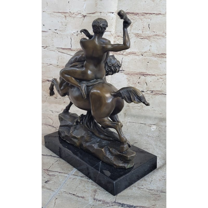 Theseus Fighting The Centaur Bianor By Antoine-Louis Barye Bronze Sculpture Sale