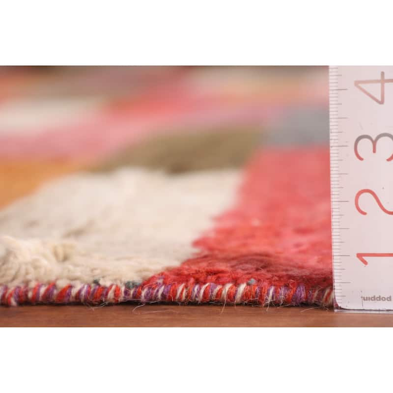 All-Over Plush Moroccan Area Rug Handmade Wool Carpet - 8'0" x 10'7"