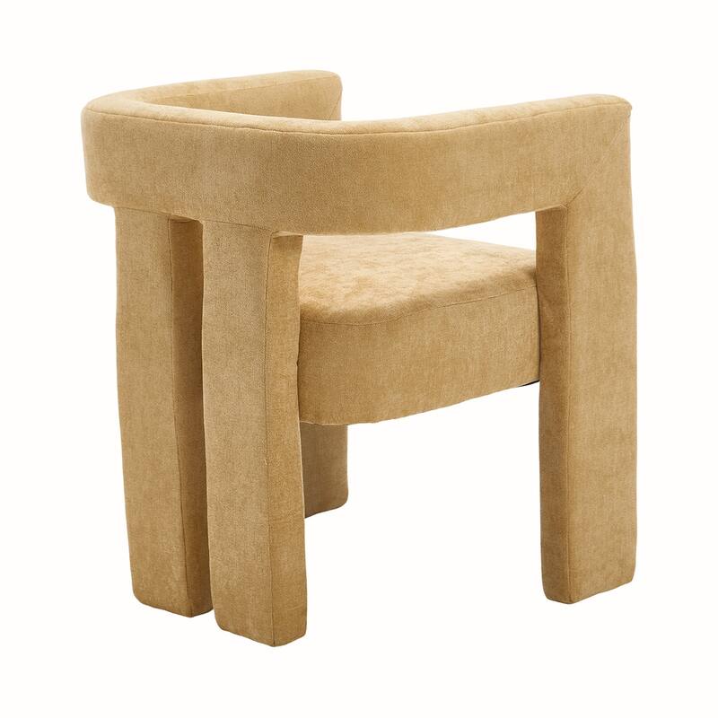 2PCS Barrel Chenille Side Chair