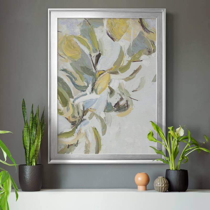 Lemon Pears Premium Framed Canvas - Ready to Hang