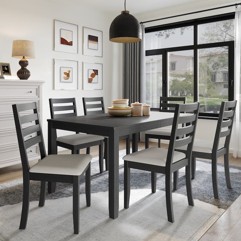 CraftPorch Simple Timeless 7-piece Wooden Dining Set