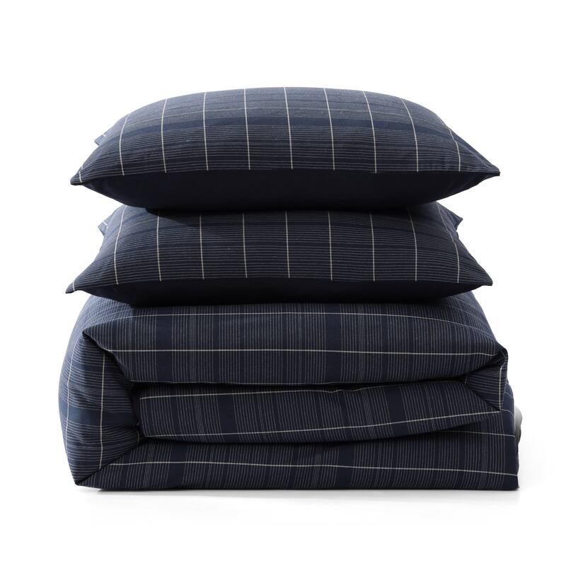 Tommy Hilfiger Cold Spring Reversible Blue Duvet Cover Set