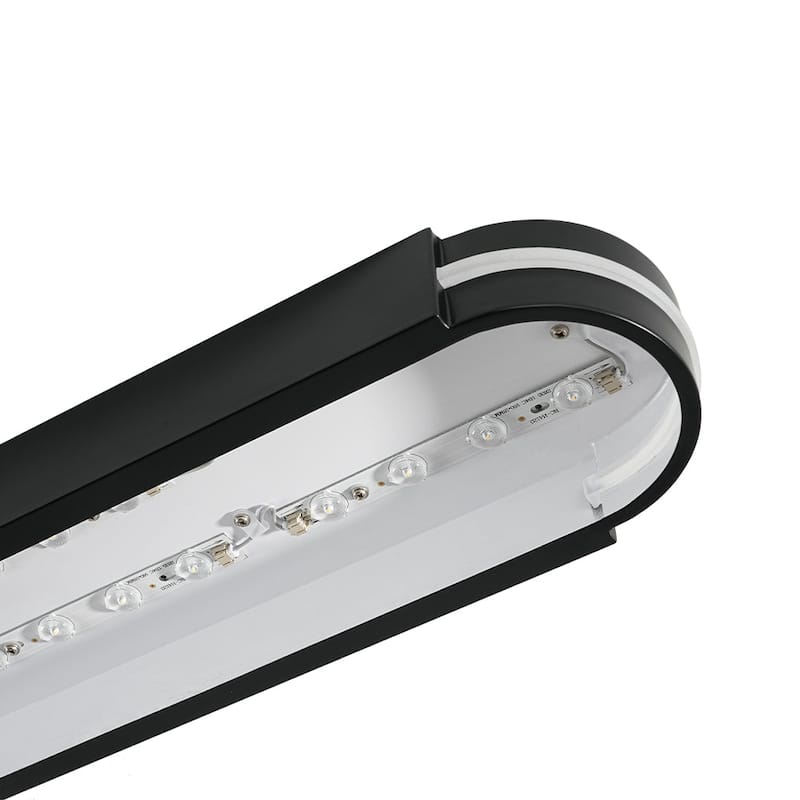 Modern Dimmable LED Long Oblong Flush Mount Ceiling Light 31.5in