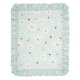 preview thumbnail 3 of 7, Lambs & Ivy Sweet Daisy Blue/White 3-Piece Floral Baby Crib Bedding Set
