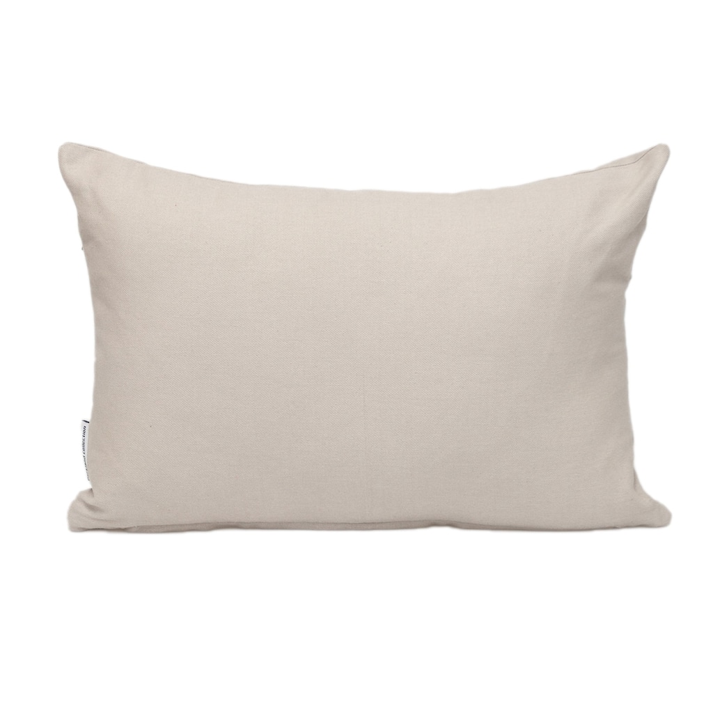 Rectangular Cotton Throw Pillow - 18" - Natural Beige