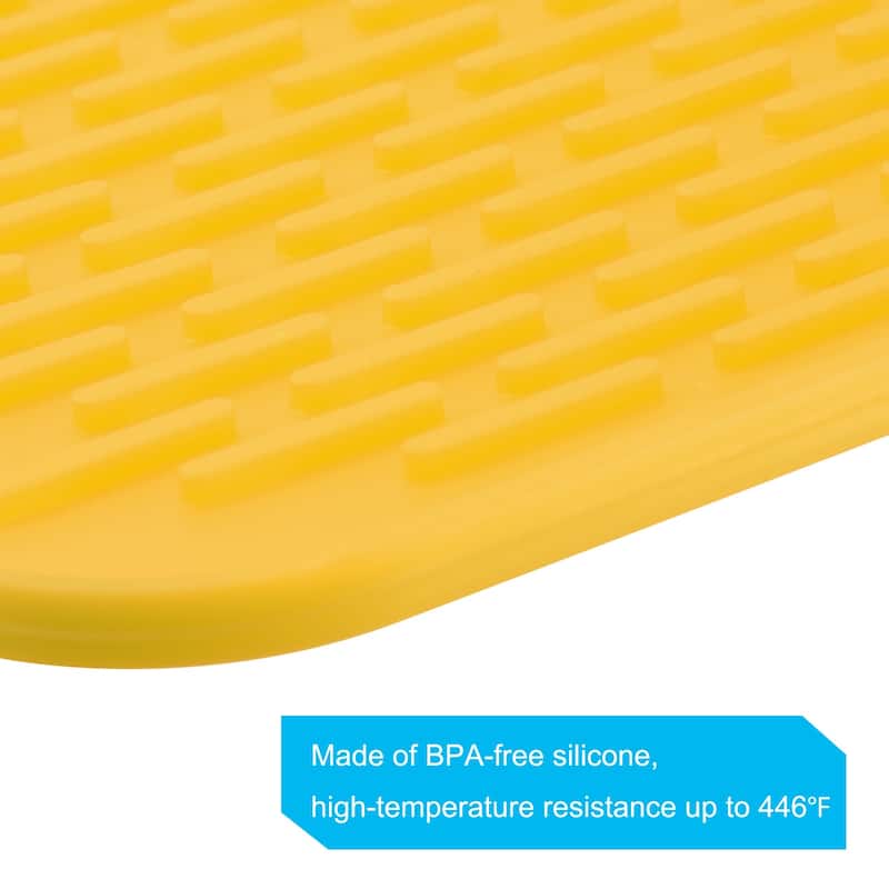 Silicone Dish Drying Mat, 8.5"x6" Under Sink Drain Pad Heat Resistant - 8.5 x 6 x 0.24 inch