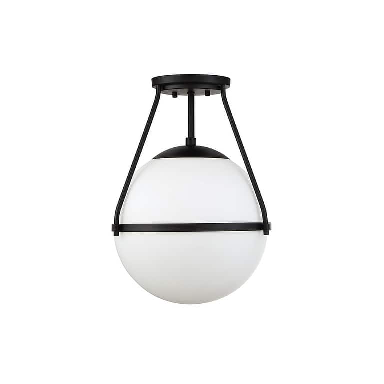 Meridian M60054 1-Light Semi-Flush Mount