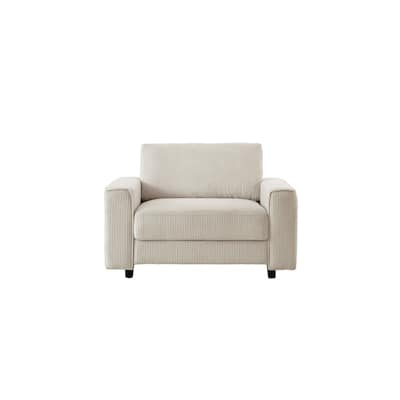 Modern Contemporary Upholstered Corduroy Plush Tufted Chair