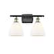 Option Matte White / Black Antique Brass Finish