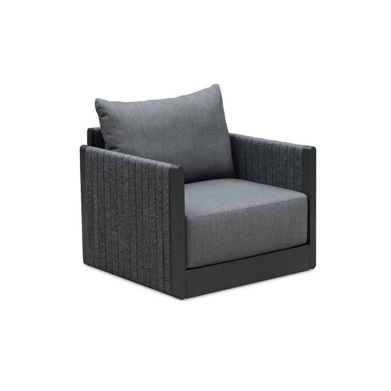 PURPLE LEAF Santorini 4-10 Piece Grey Patio Sectional Sofa Set with Ottoman Cushions Poolside Garden Outdoor Conversation Sets