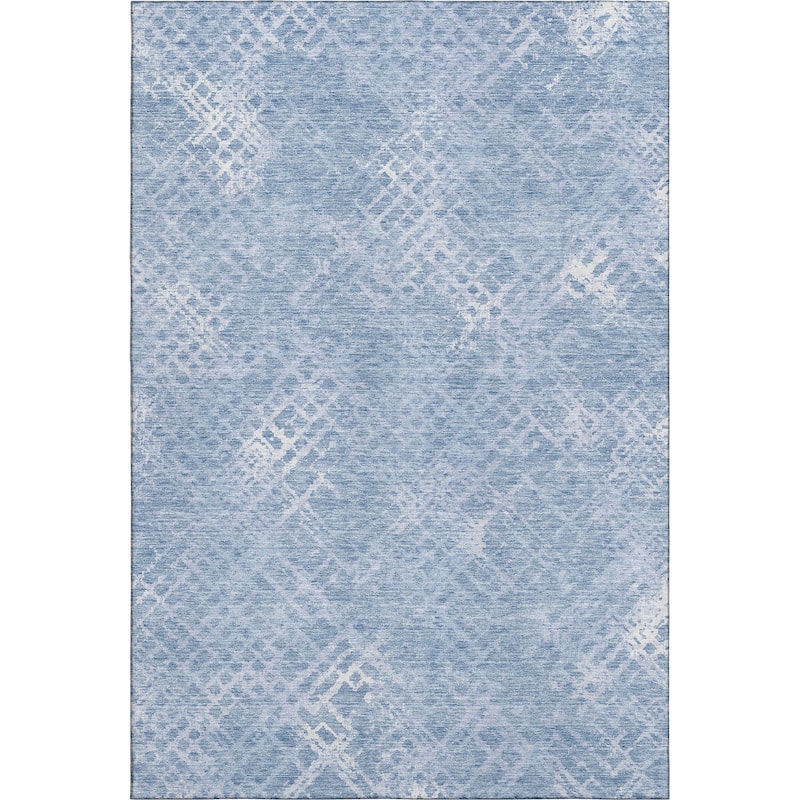 Premium Washable Super Soft Modern Trellis Mayfield Rug