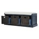 preview thumbnail 12 of 36, Merax Entryway Storage Bench with 3 Removable Baskets and Cushion