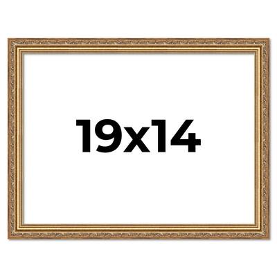 19x14 Frame Red Solid Wood Picture Frame Width 1.75 Inches | Interior Frame Depth 1 13/16 Inches