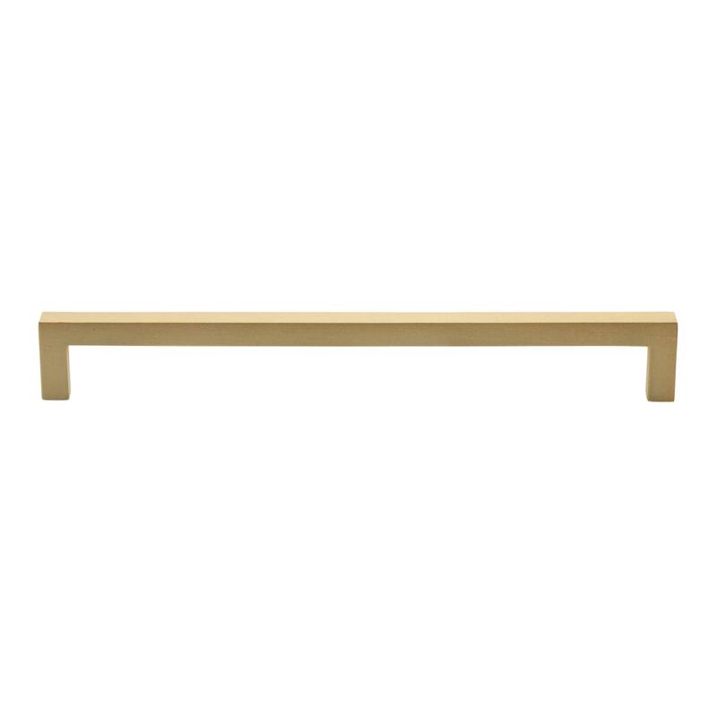 GlideRite 5-Pack 8-3/4 in. Center Satin Gold Solid Square Bar Pulls - Satin Gold
