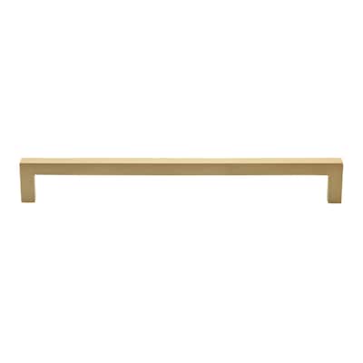 GlideRite 5-Pack 8-3/4 in. Center Satin Gold Solid Square Bar Pulls - Satin Gold