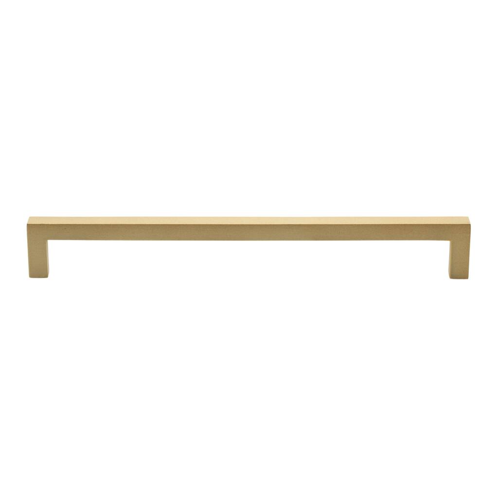 Gliderite 8.75-inch Satin Gold Solid Square Bar Pull Handle Pack of 25