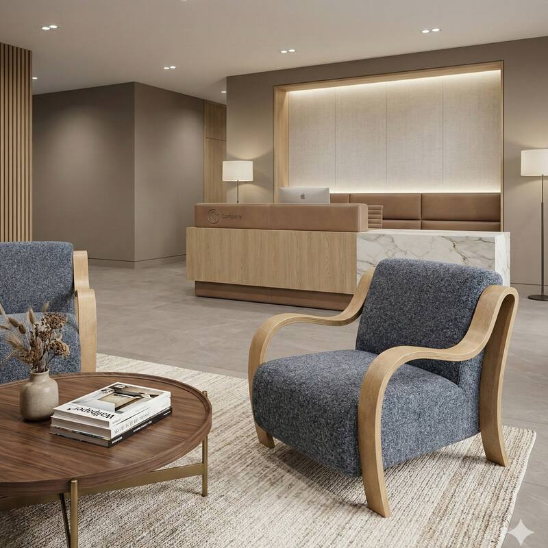 Aria Home Curva Luxe Accent Chair Stylish and comfortable Modern Seating