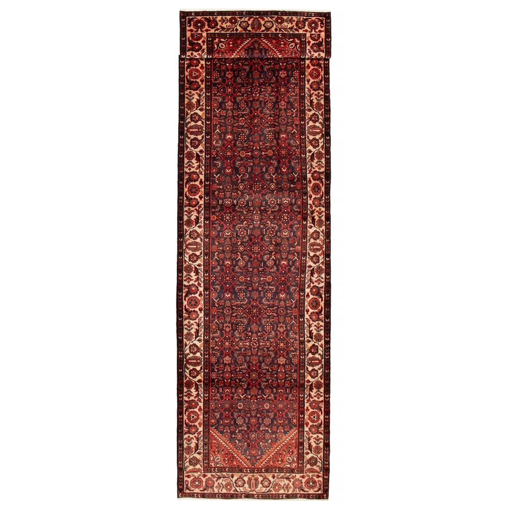 ECARPETGALLERY Hand-knotted Andelz Black Wool Rug - 3'8 x 13'8