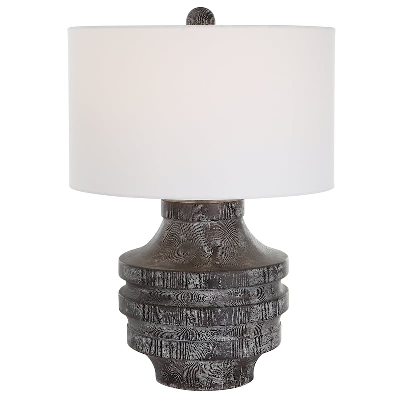 Uttermost Timber Carved Wood Table Lamp - 17"x24"x17"